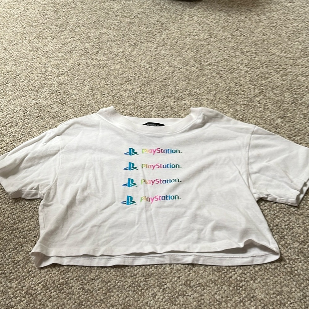 Forever 21 PlayStation oversized crop top